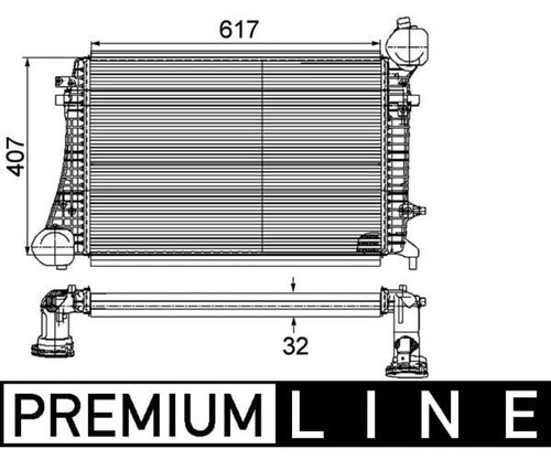 Intercooler per audi seat - intercooler,