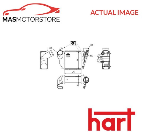 Intercooler radiator hart 618 - radiator,