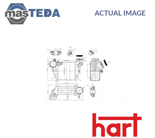 612 080 radiatore intercooler - 612,